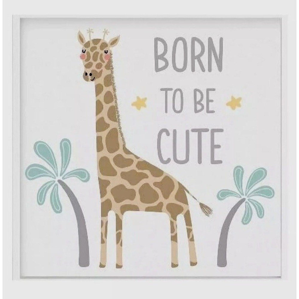 3-Piece Canvas Wall Art‎ Set Nursery Decor Baby Child Room SAFARI THEME 10"x10"